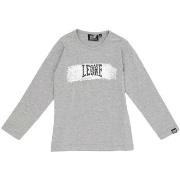 T-Shirt Lange Mouw Leone 1947 Girl Long Sleeves Sequins Super Grey