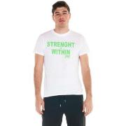 T-shirt Korte Mouw Leone 1947 Man Short Sleeves Sporty Fluo