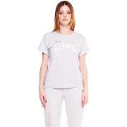 T-shirt Korte Mouw Leone 1947 Woman Short Sleeves Crystal