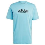 T-shirt Korte Mouw adidas T-shirt coupe ample bleu