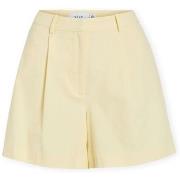 Korte Broek Vila Alara Shorts - Pastel Yellow