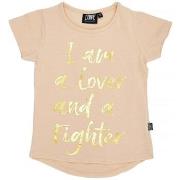 T-shirt Korte Mouw Leone 1947 Girl Short Sleeves Chic Gold