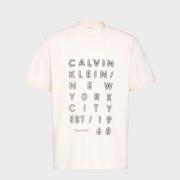 T-shirt Korte Mouw Calvin Klein Jeans Camisetas Hombre Modèle Lv04rf81...