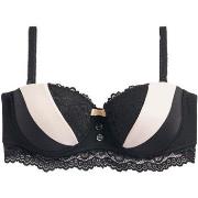 Rembourrés Pomm'poire Soutien-gorge bandeau noir/champagne Ebène