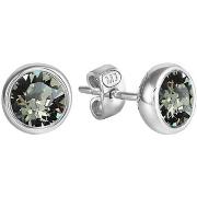 Boucles oreilles Mademoiselle Jolie Paris RONDELLE clous en Cristal