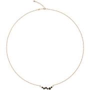 Collier Mademoiselle Jolie Paris LEA en Plaque Or et Cristal