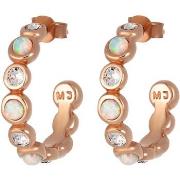 Boucles oreilles Mademoiselle Jolie Paris LA SEINE creoles en Cristal ...