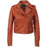 Blouson Oakwood Blouson style perfecto Kyoto en cuir ref 4