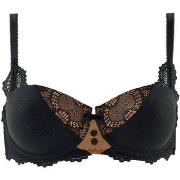 Rembourrés Pomm'poire Soutien-gorge ampliforme coque moulée noir/or Go...