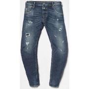Jeans Le Temps des Cerises Alost 900/3 tapered arqué destroy jeans ble...