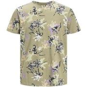 T-shirt enfant Jack &amp; Jones 12206243 FLOWERPOWER-OIL GREEN