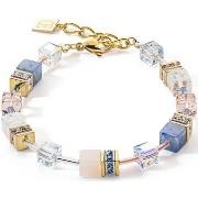 Bracelets Coeur De Lion Bracelet GeoCUBE Precious bleu clair