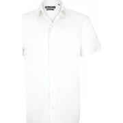 Chemise Emporio Balzani chemisette unie matteo blanc