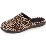 Chaussons Isotoner Chaussons mules ref 51871 Girafe