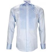 Chemise Andrew Mc Allister chemise a plastron windsor bleu