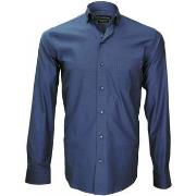 Chemise Emporio Balzani chemise tissu pinpoint prestige bleu