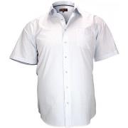 Chemise Doublissimo chemisette a rayure lewis blanc