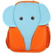 Cartable Maskot Grand sac à dos enfant Boykot éléphant Orange Bleu
