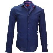 Chemise Andrew Mc Allister chemise petit col streeter bleu