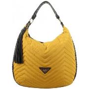 Sac a main Girls Power Sac hobo Star nylon surpiqué - Jaune moutarde