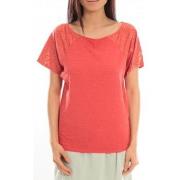 T-shirt Blune T-Shirt Pointilleuse PO-TF02E13 Rouge
