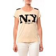 T-shirt Dress Code T-Shirt Love Look NY 1660 Beige
