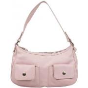 Sac à main Patrick Blanc Sac baguette en cuir souple - Rose