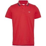 T-shirt Tommy Jeans Polo ref_50489 Rouge