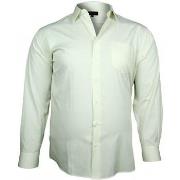 Chemise Doublissimo chemise popeline traditionnelle beige