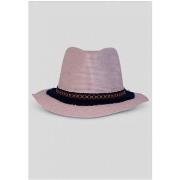 Chapeau Kebello Chapeau fedora effet paille Rose F