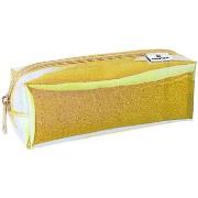 Cartable Oberthur Trousse transparente Jaune effet pailleté