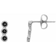 Boucles oreilles Orusbijoux Boucles D'oreilles Argent Trio De Pierre N...