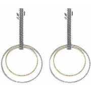 Boucles oreilles Orusbijoux Boucles D'oreilles Argent Rhodié Doré Diam...