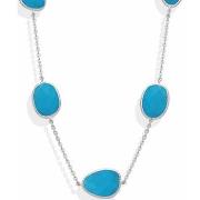 Collier Orusbijoux Collier Argent Victoria Cristal Turquoise