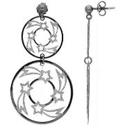 Boucles oreilles Orusbijoux Boucles D'oreilles Argent Rhodier Star