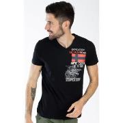 T-shirt Geographical Norway T-shirt JIXI - col V - imprimé