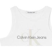 Robe Calvin Klein Jeans Robe debardeur Ref 55695 Blanc