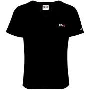 T-shirt Tommy Jeans T shirt Femme Ref 53882 BDS black