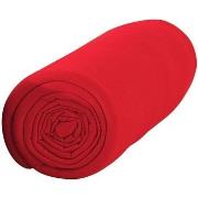 Draps housse Lefebvre-Textile Drap housse uni rouge 90 x 190 cm