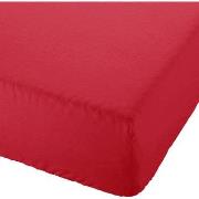 Draps housse Stof Drap housse uni 140 x 190 cm - Rouge