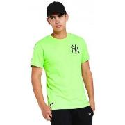 Debardeur New-Era Tee shirt homme Yankees vert fluo 12369820