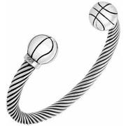 Bracelets Orusbijoux Bracelet Homme Argent Ballon De Basket