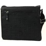 Sac bandoulière Chabrand Besace en nylon et cuir ref 25612 noir 32*26*...