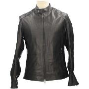 Blouson Wild &amp; C Abbiglimento In Pelle P143 Manteau homme Noir