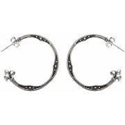 Boucles oreilles Orusbijoux Boucles D'oreilles Lys Argent Forme Créole...