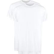 T-shirt Slater T-shirts Lot de 2 Extra Long Blanc
