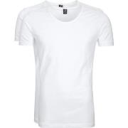 T-shirt Suitable Otaru T-Shirt Wide Round Neck Blanc 2-Pack