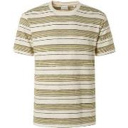 T-shirt No Excess No ExcessT-shirt Rayures Creme