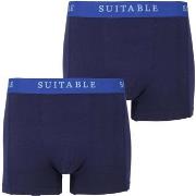 Caleçons Suitable Boxer-shorts Lot de 2 bambou Bleu Marine