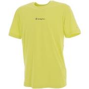T-shirt Champion Neon sport jaune usatee h